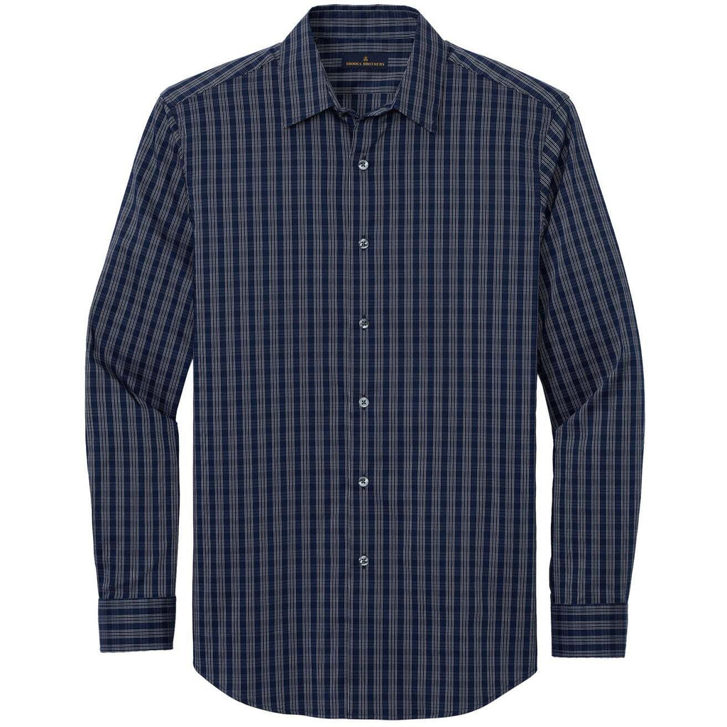 Navy Blazer/ White Grid Check